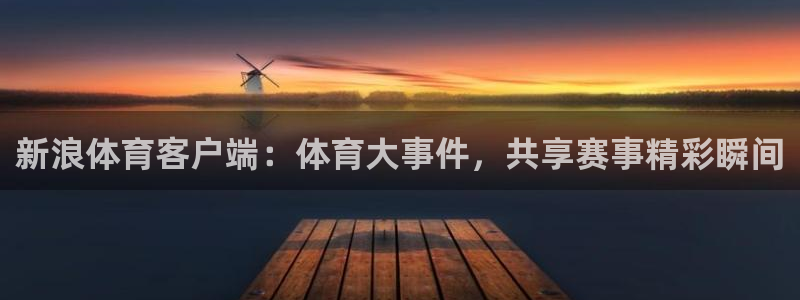 新浪体育客户端：体育大事件，共享赛事精彩瞬间